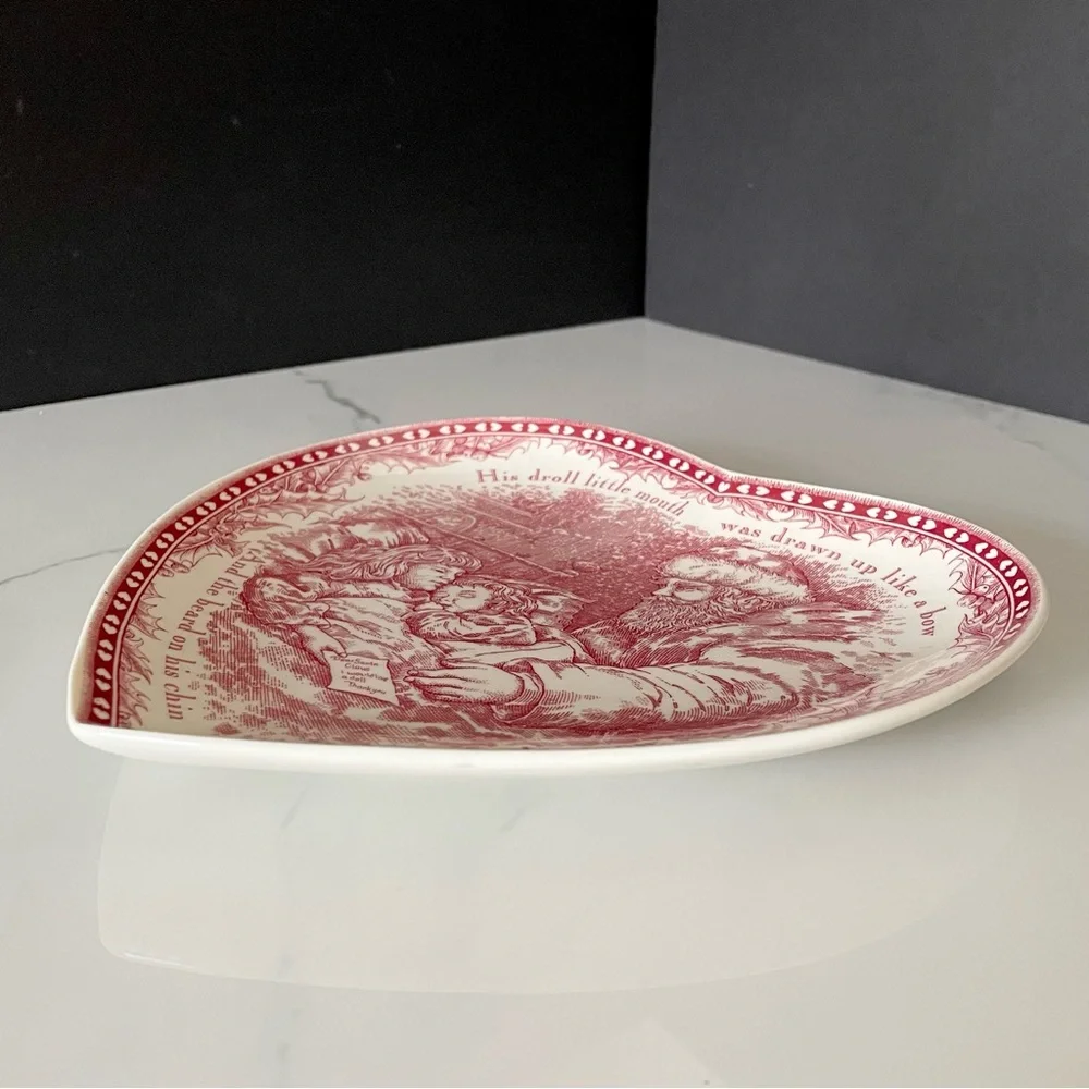 The Night Before Christmas Heart Plate by Noble Excellence